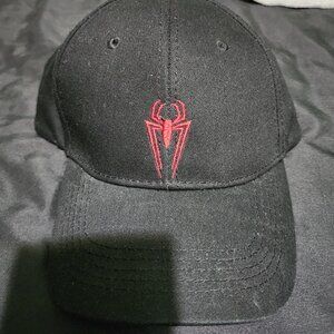 Marvel Spider-Man red skinny logo Black Snapback Hat Adjustable Cap